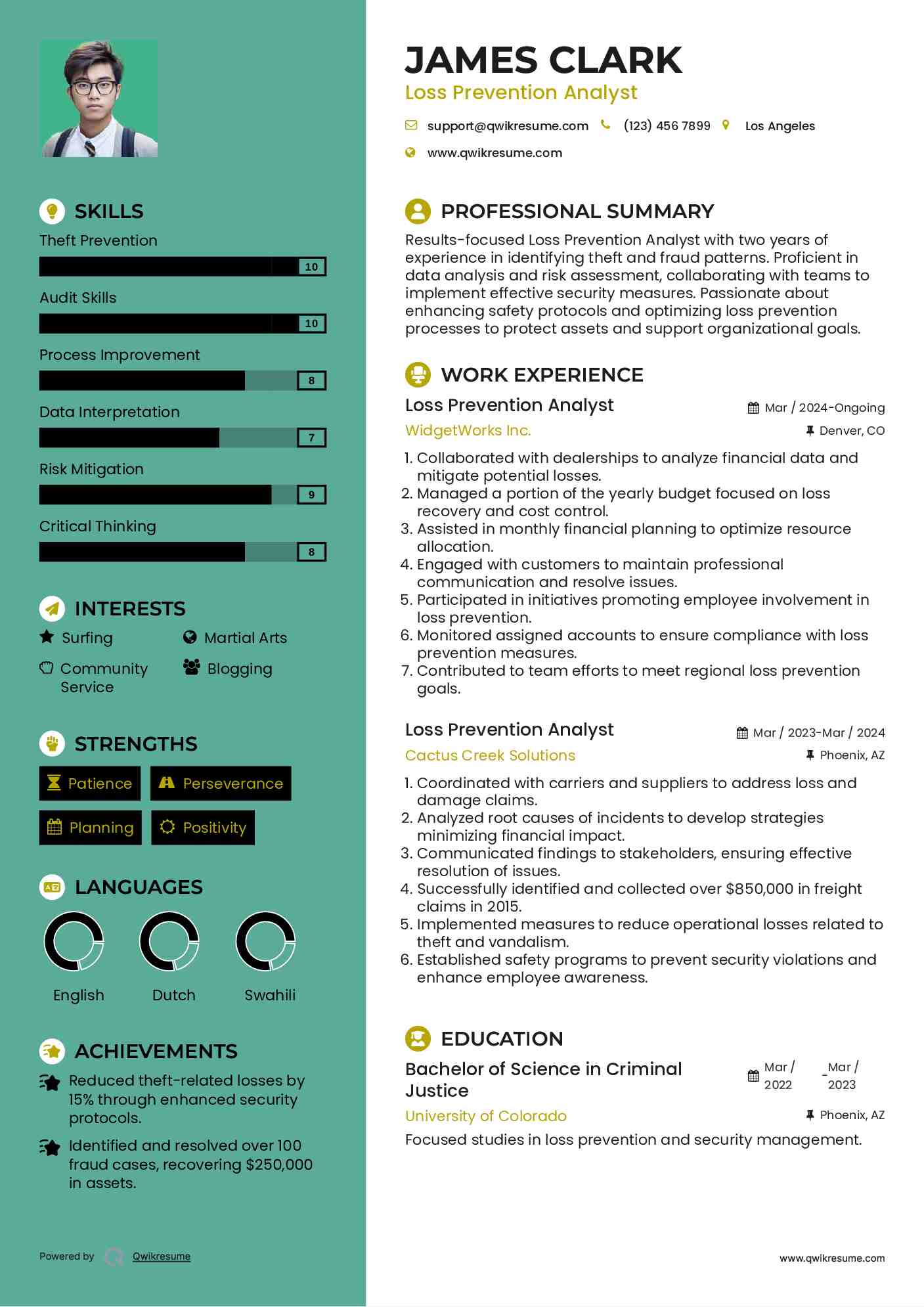 10 Loss Prevention Analyst Resume - Loss Prevention Analyst 1617106274 Pdf 