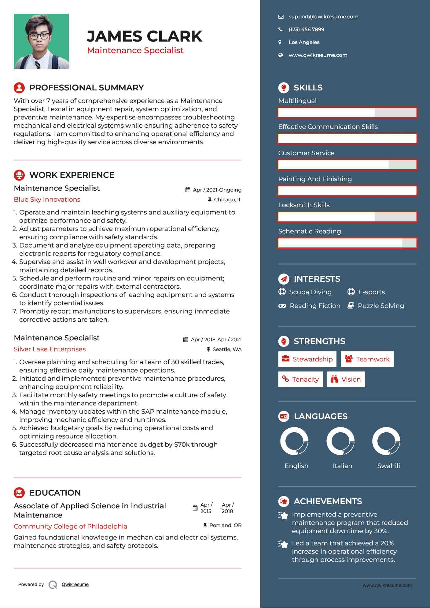 10 Maintenance Specialist Resume - Maintenance Specialist 1566375984 Pdf