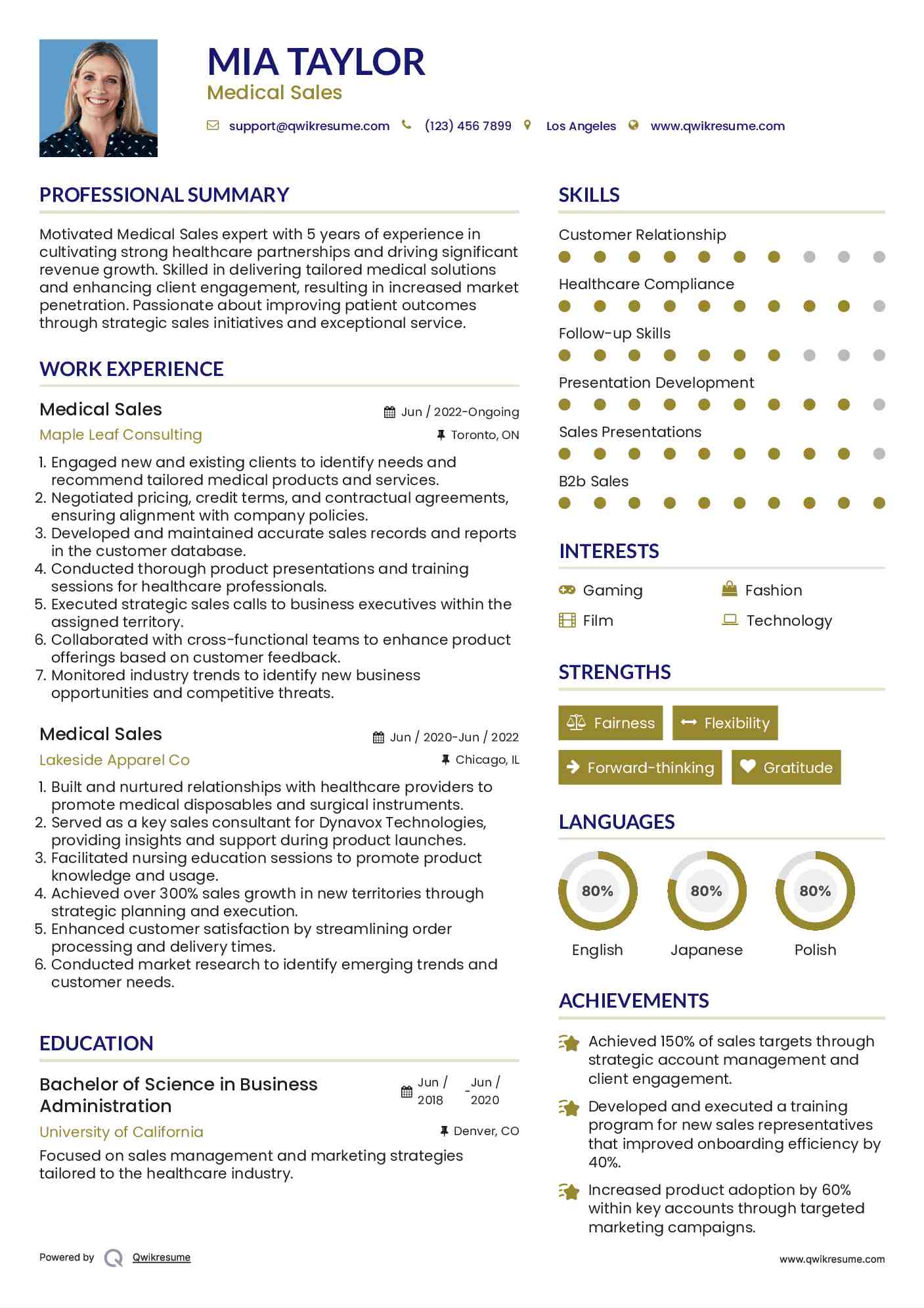 10 Medical Sales Resume Samples - Medical Sales 1591939482 Pdf 