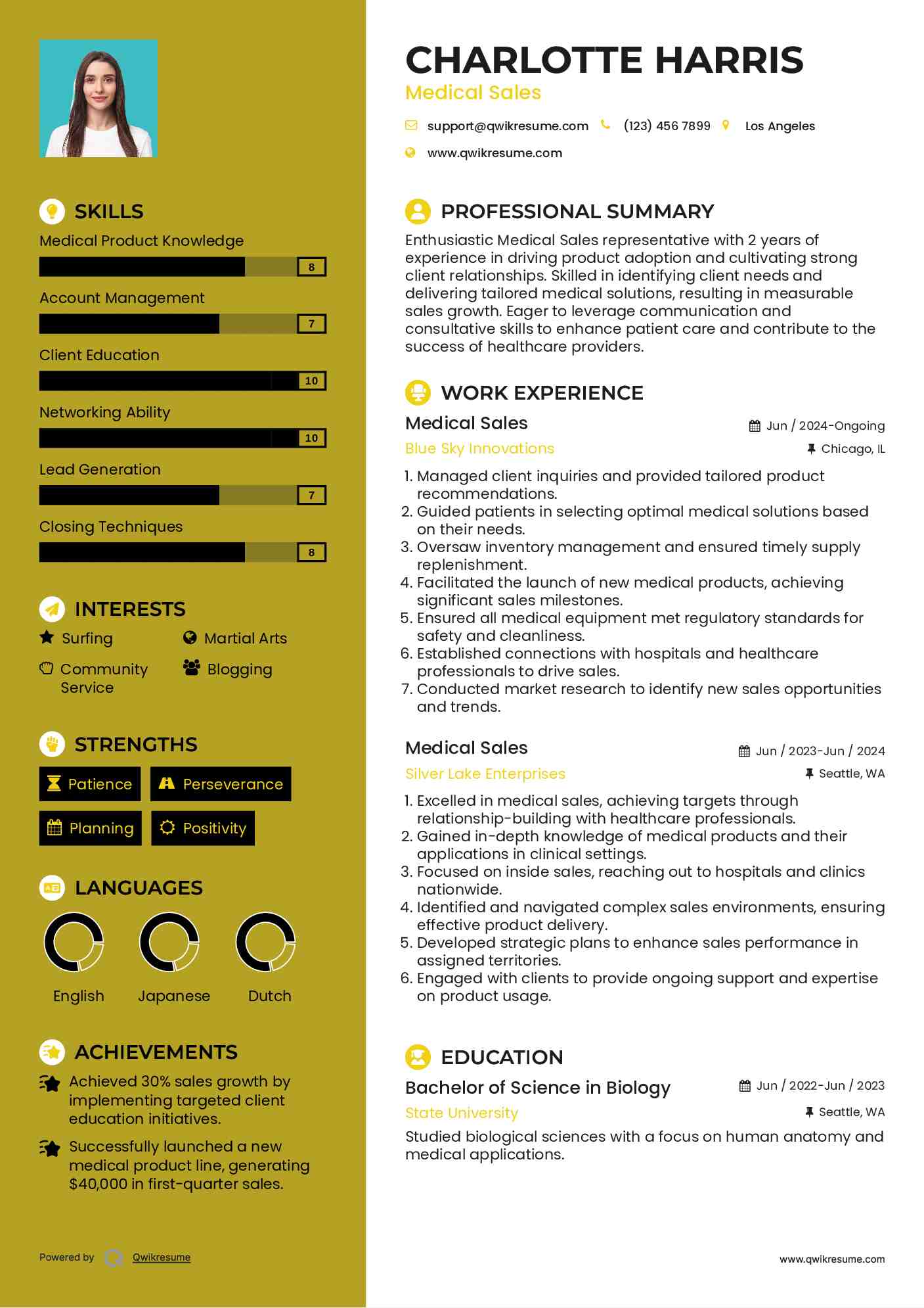 10 Medical Sales Resume Samples - Medical Sales 1591940100 Pdf 