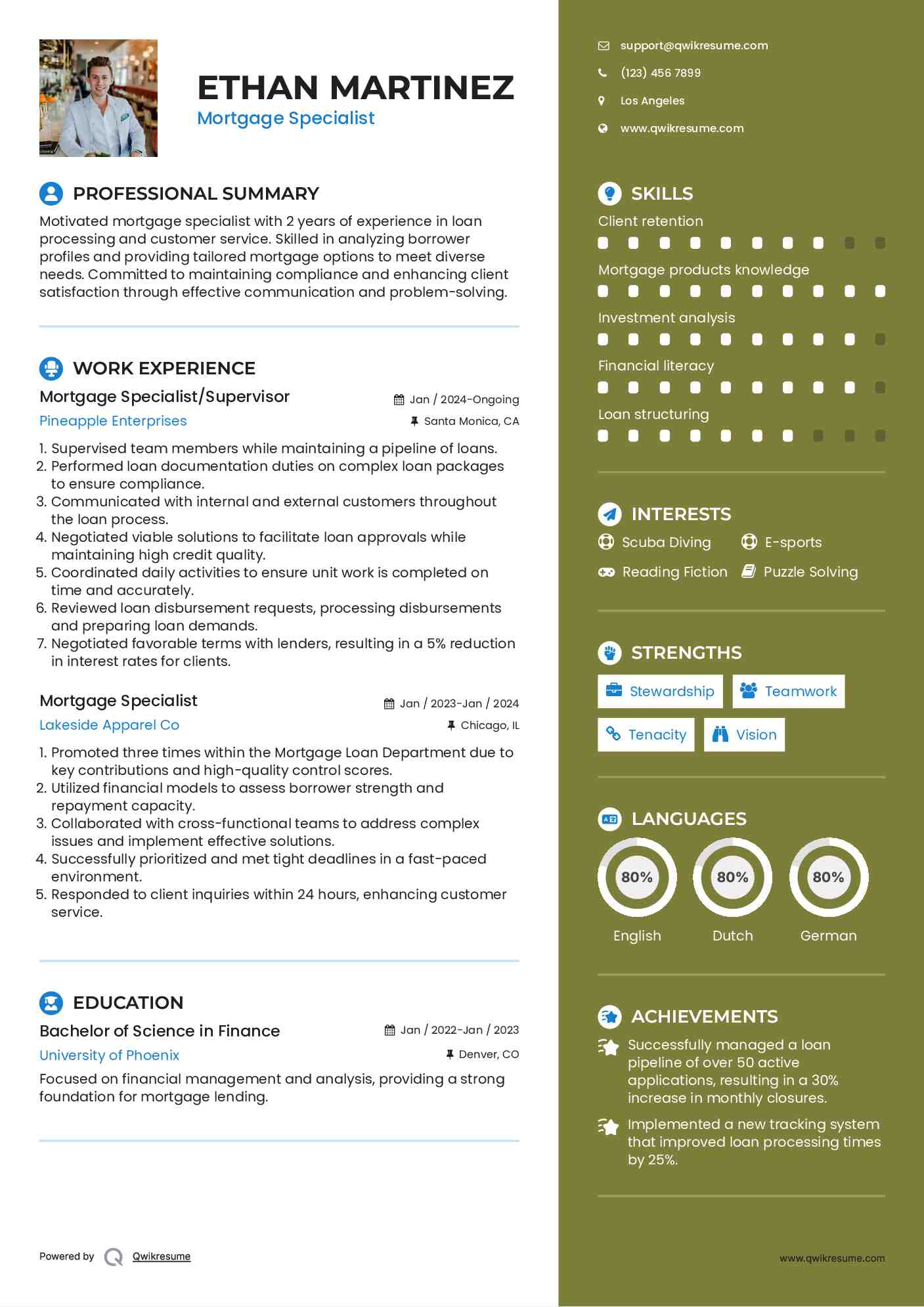 Free financial business plan template image