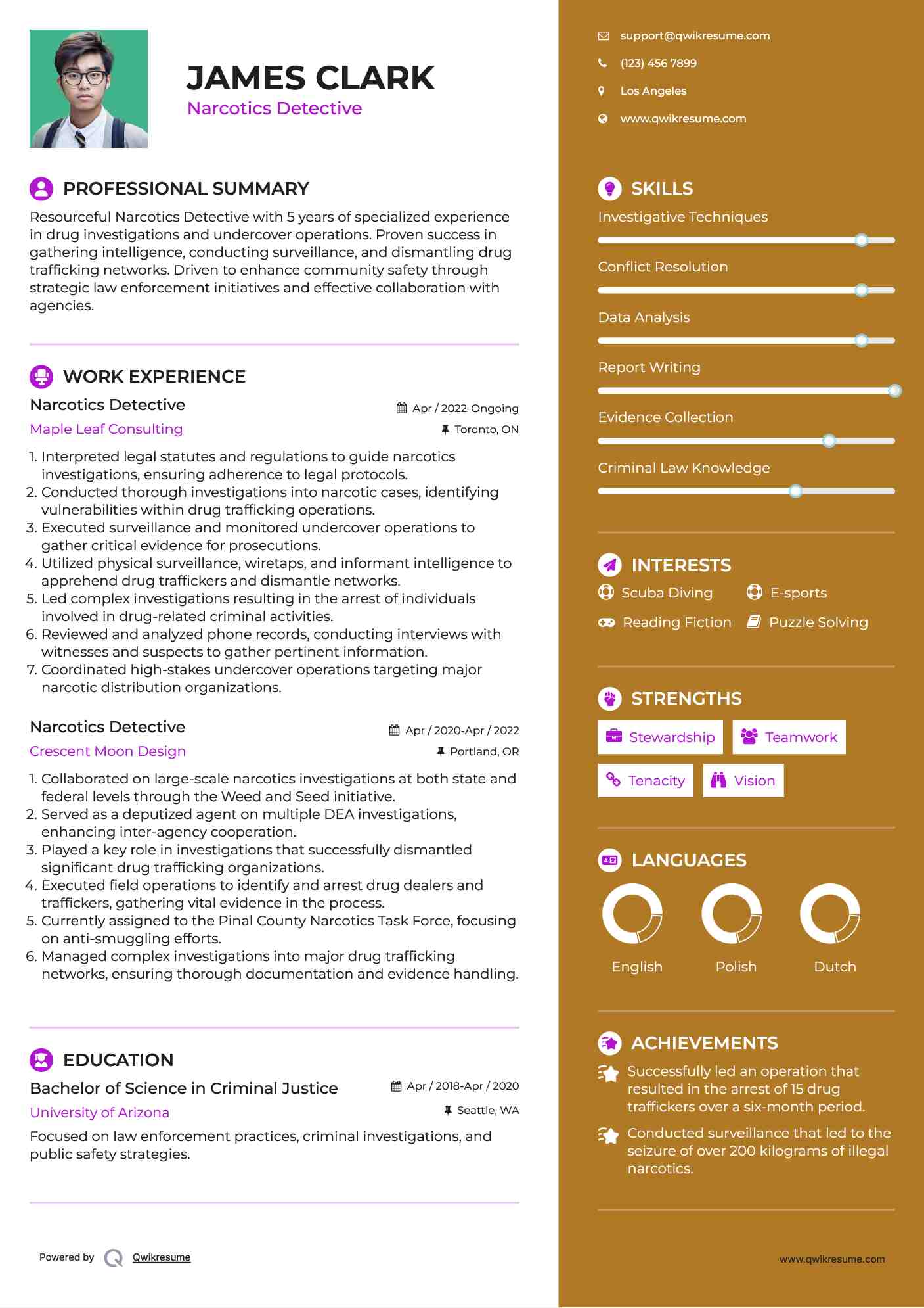 10 Narcotics Detective Resume - Narcotics Detective 1617353005 Pdf 