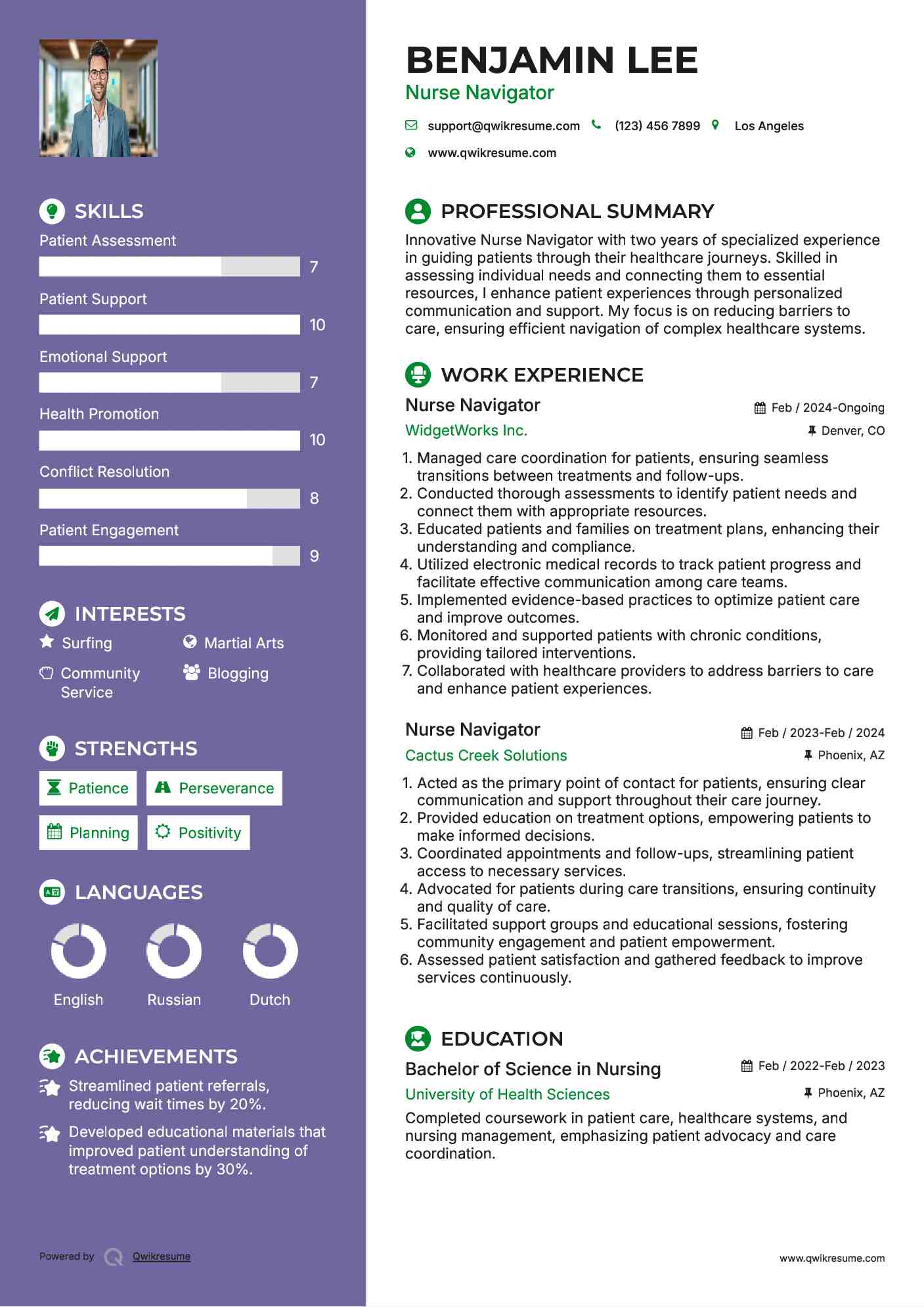 10+ Nurse Navigator Resume Samples & Templates for 2025