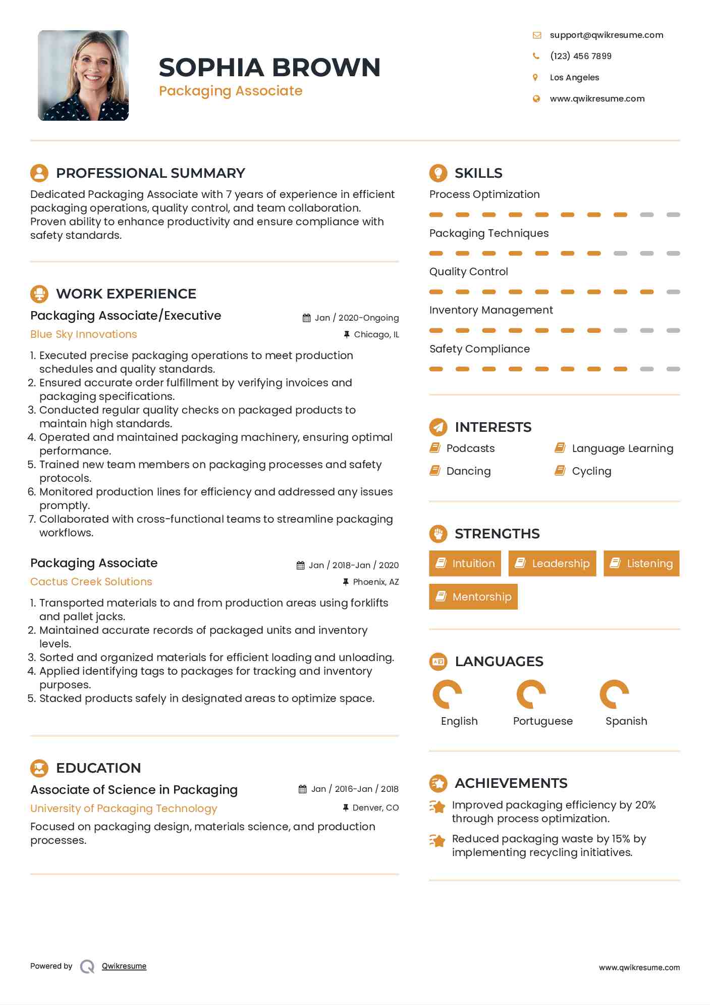 10+ Packaging Associate Resume Samples & Templates for 2025