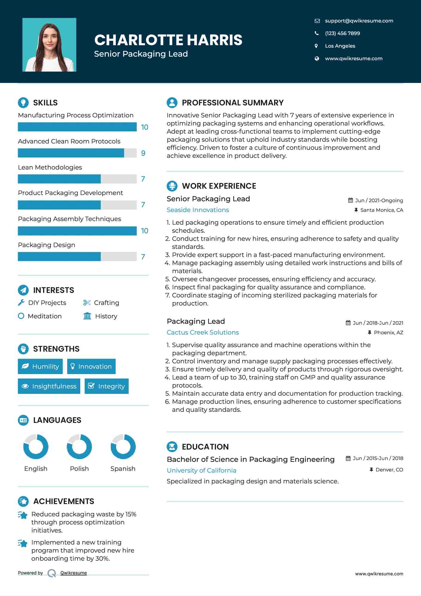10+ Packaging Lead Resume Samples & Templates for 2025