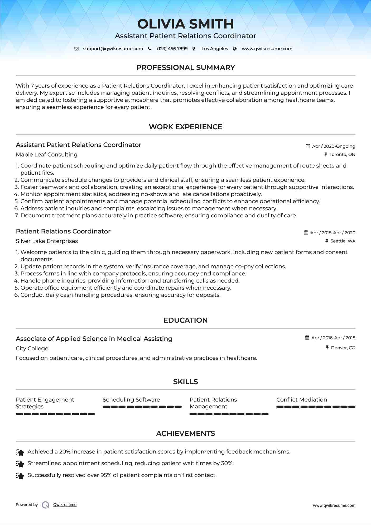 Patient admissions resume
