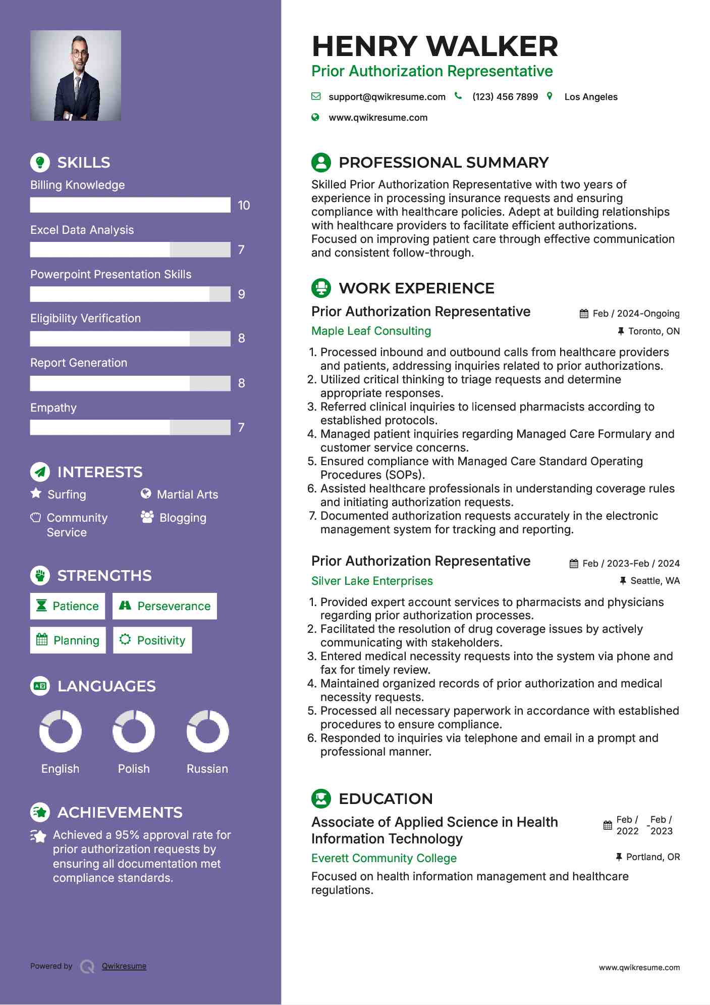 Prior Authorization Representative Resume Format