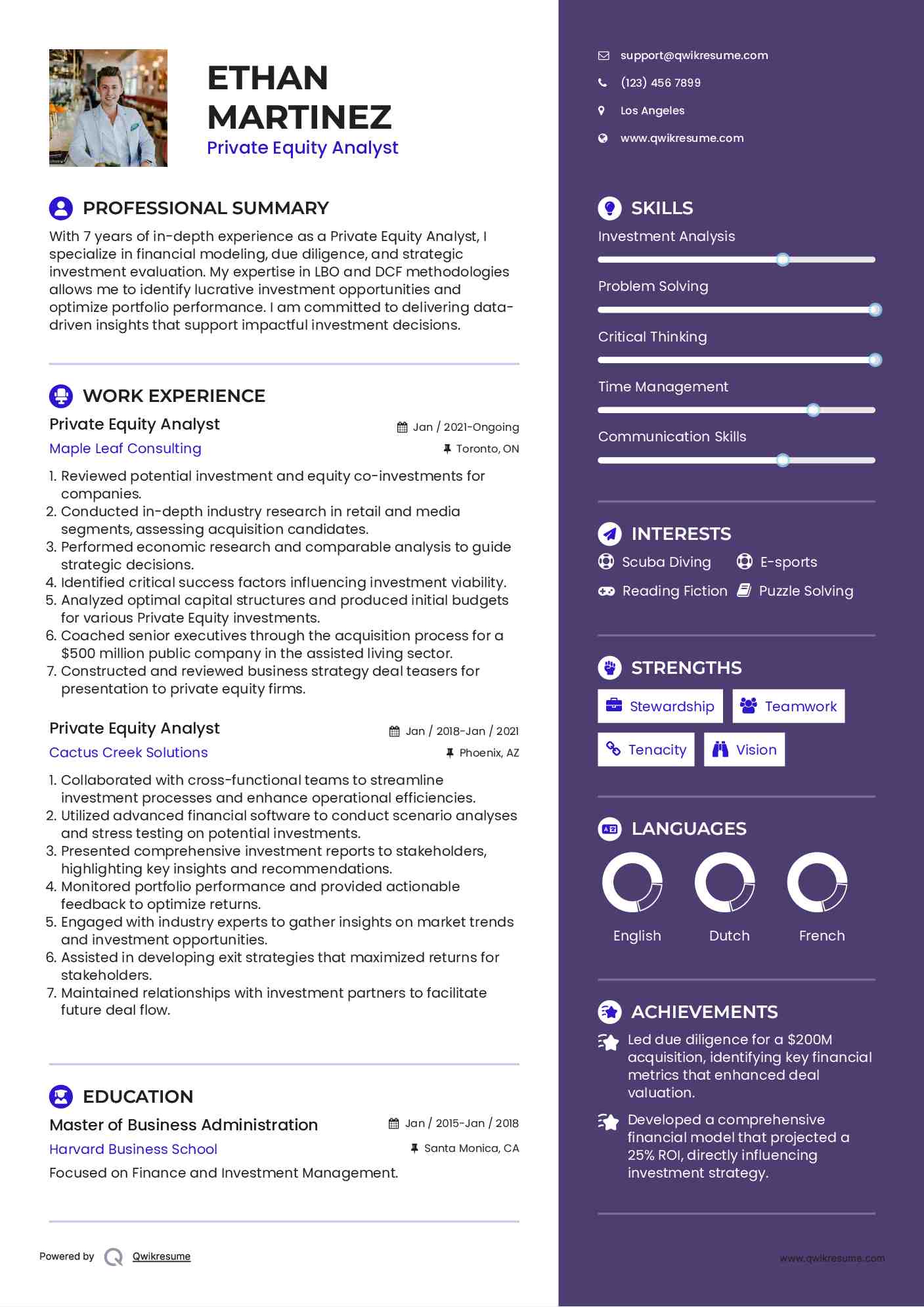 10 Private Equity Analyst Resume - Private Equity Analyst 1635698857 Pdf 