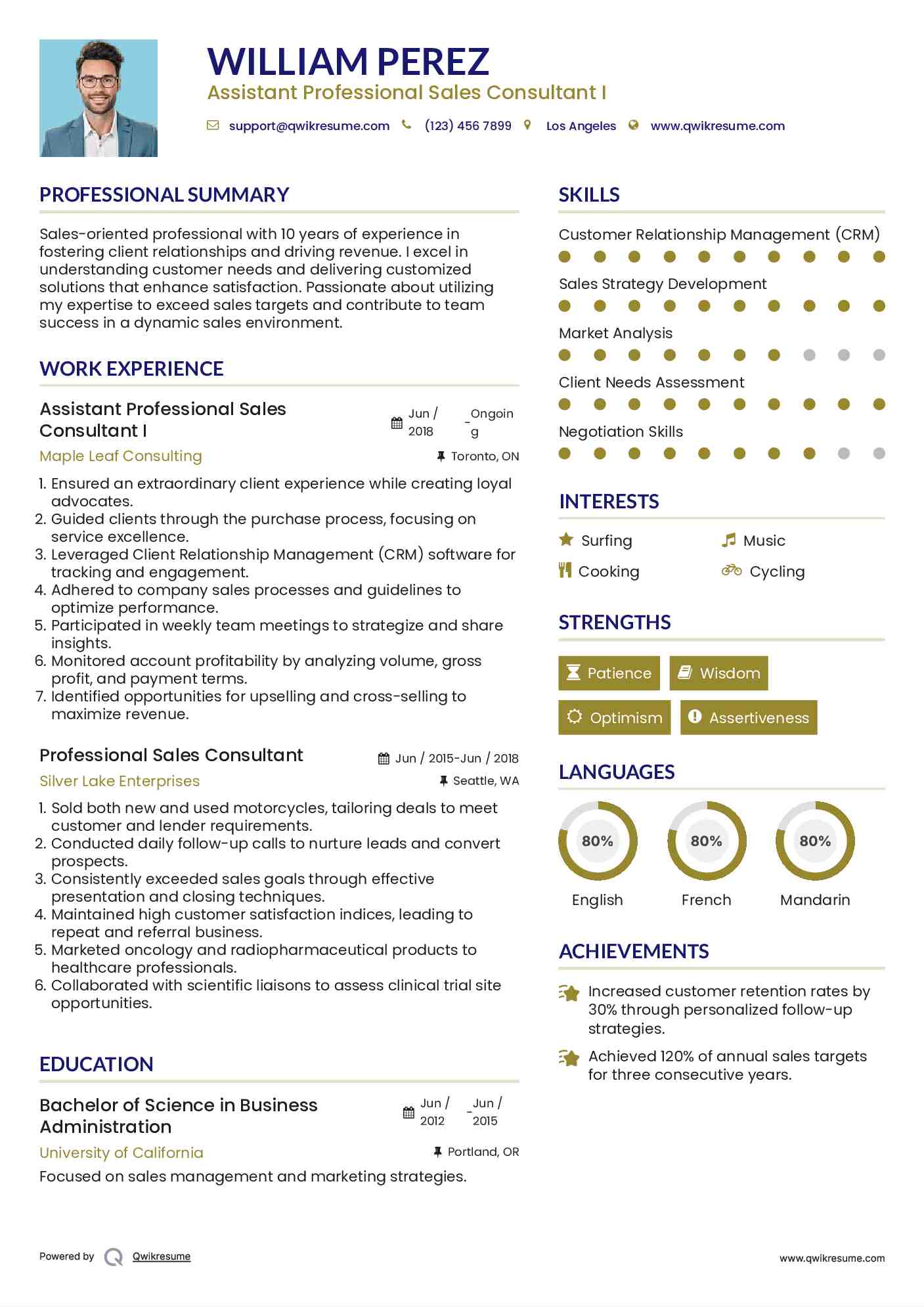 10 Sales Consultant Resume Samples Templates For 2026