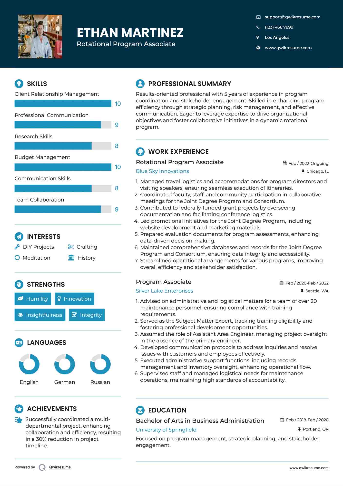 10+ Program Associate Resume Samples & Templates for 2025