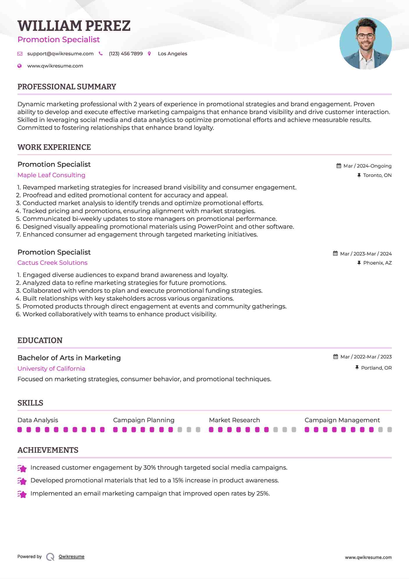 10 Promotion Specialist Resume - Promotion Specialist 1620815427 Pdf 