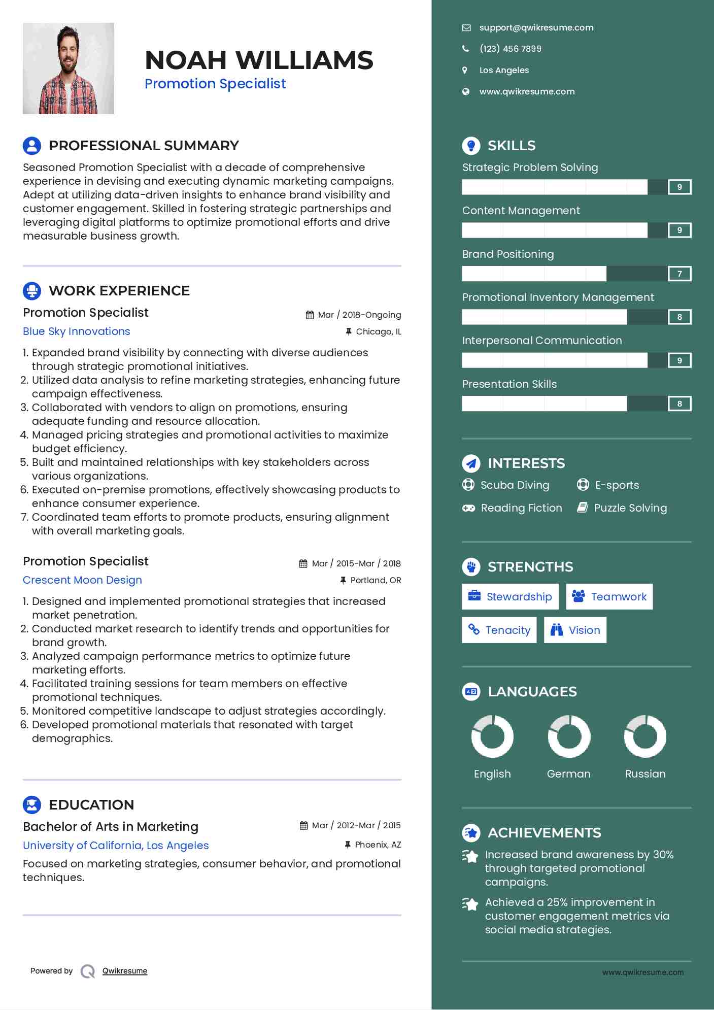 10 Promotion Specialist Resume - Promotion Specialist 1620817047 Pdf 