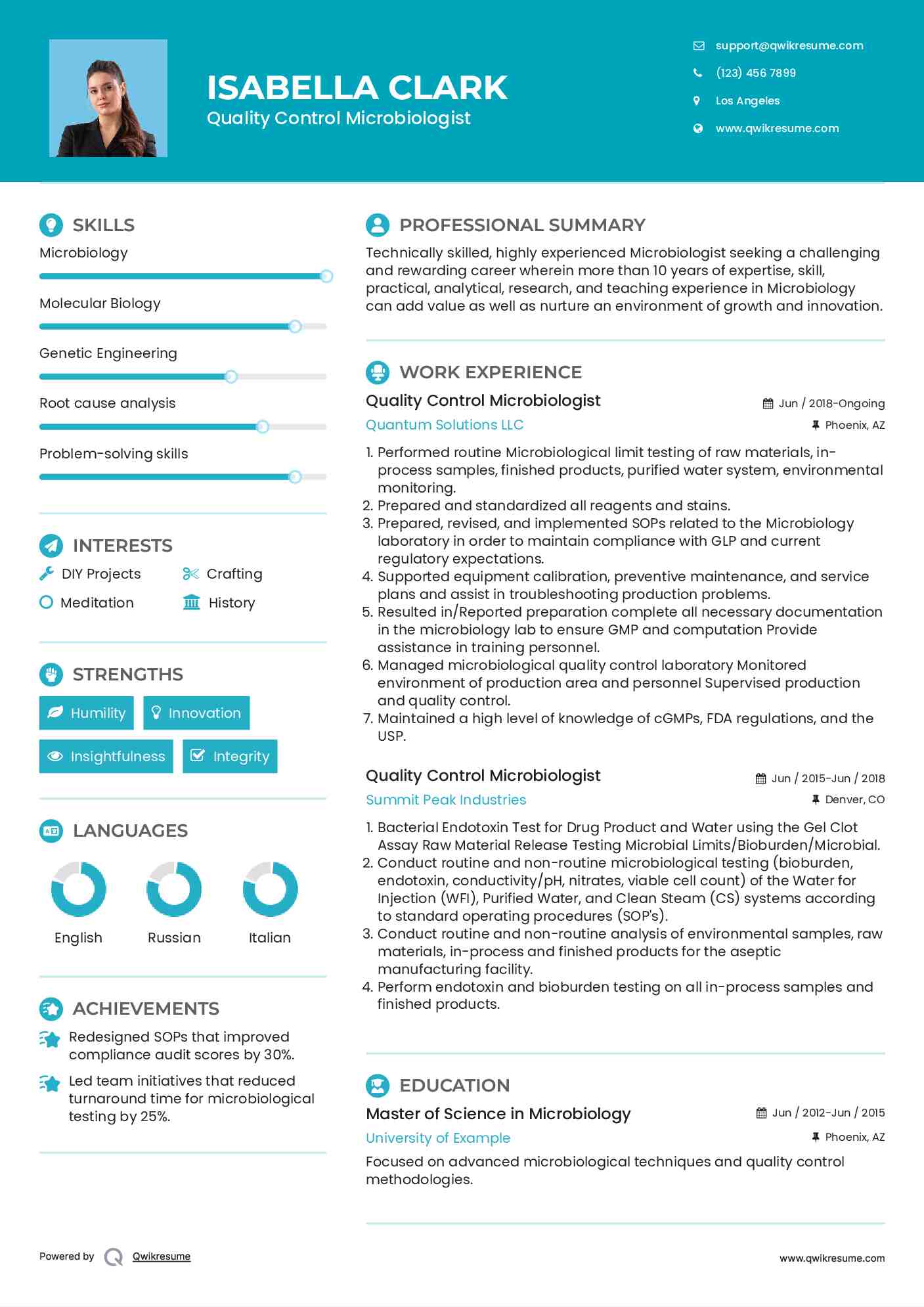 10 Quality Control Microbiologist - Quality Control Microbiologist 1601017378 Pdf 