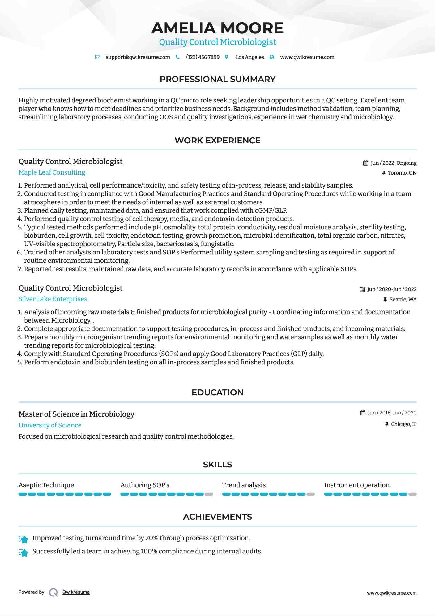 10 Quality Control Microbiologist - Quality Control Microbiologist 1601017434 Pdf 
