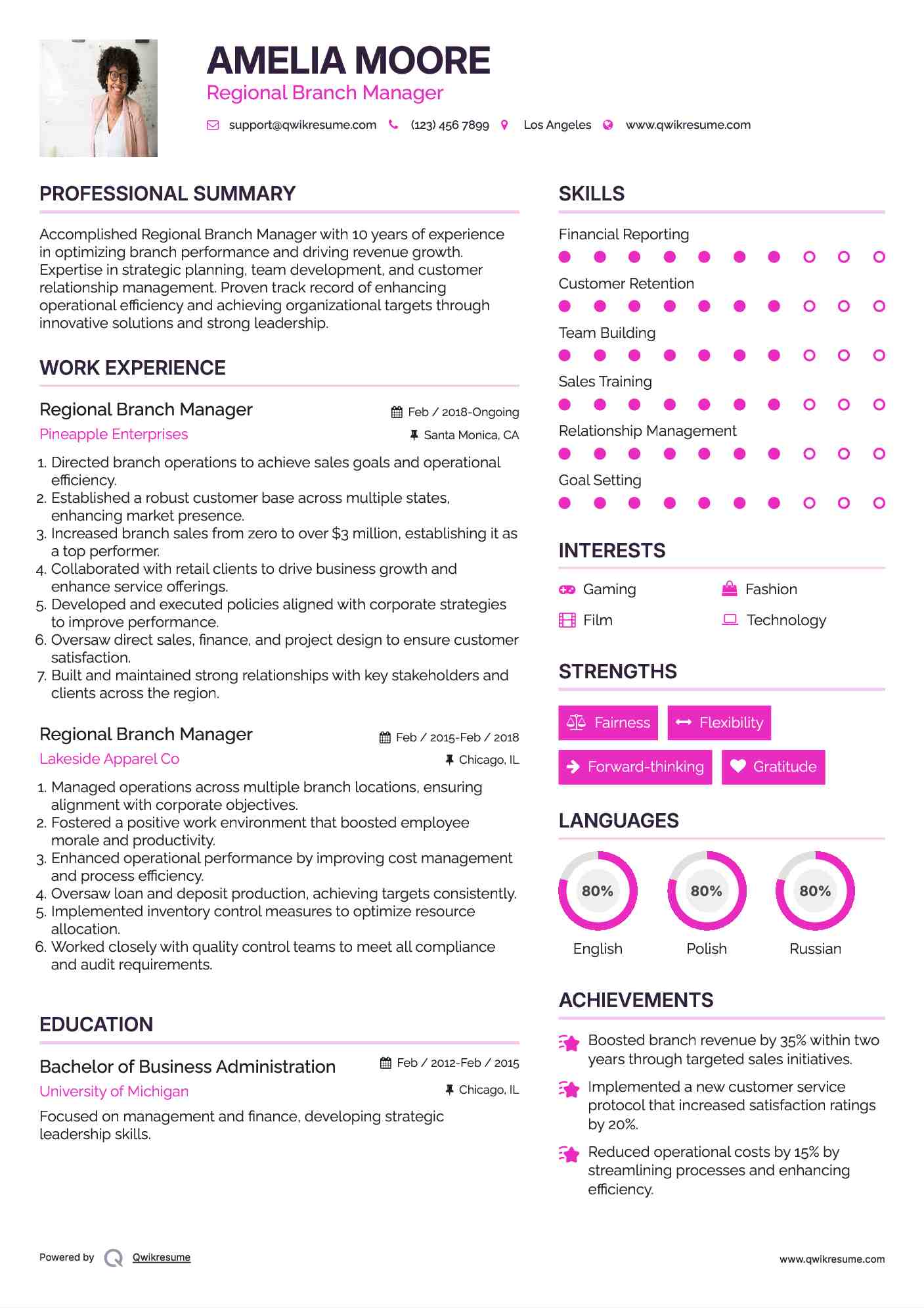 10 Regional Branch Manager Resume - Regional Branch Manager 1607754525 Pdf 