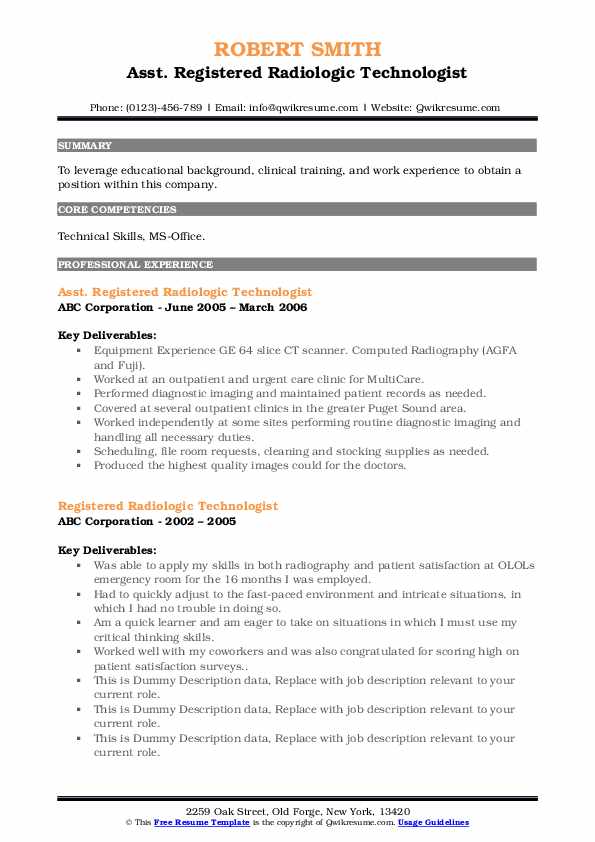 Registered Radiologic Technologist - Registered Radiologic Technologist 1580303511 Pdf