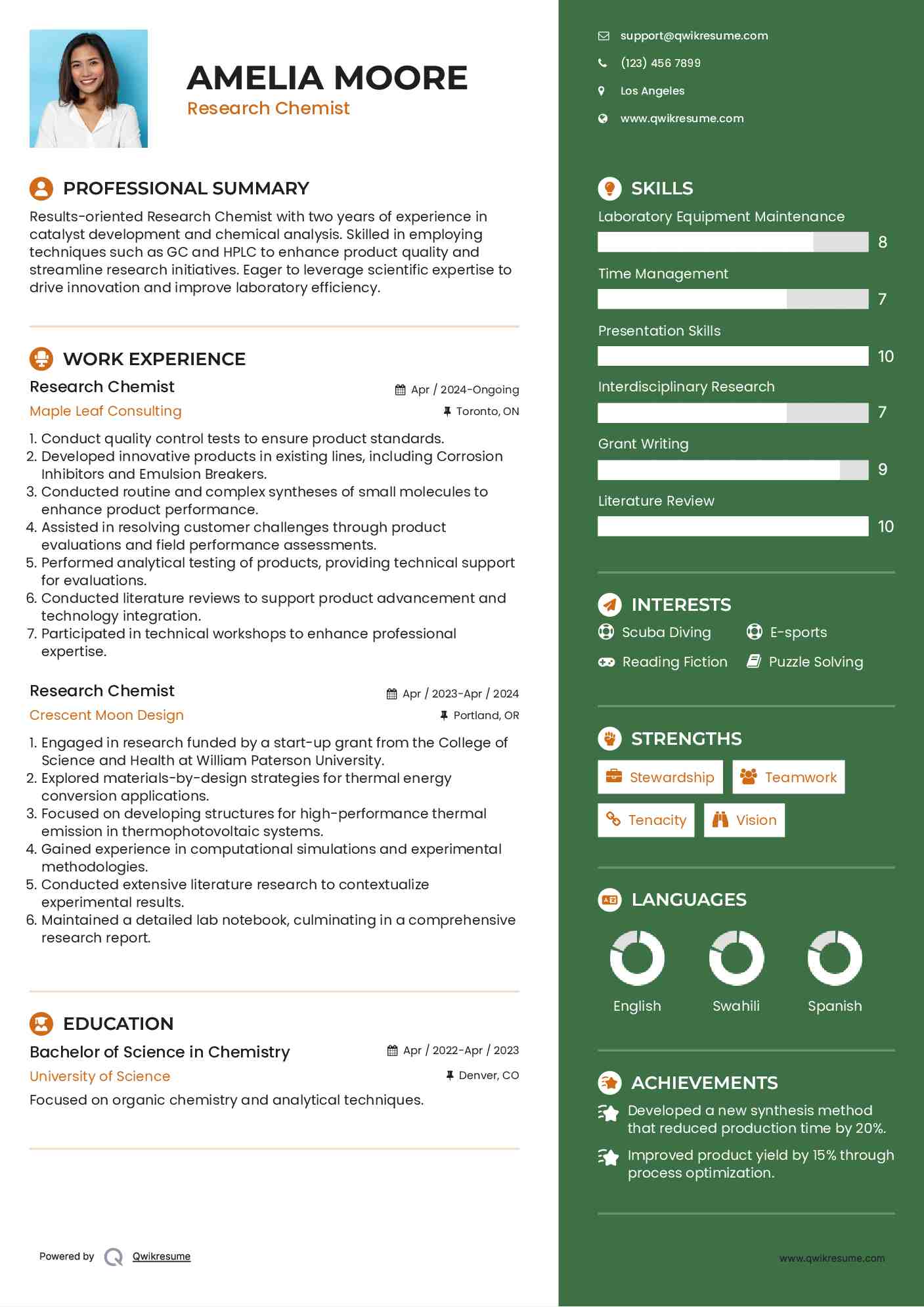 10 Research Chemist Resume Samples - Research Chemist 1574152693 Pdf 