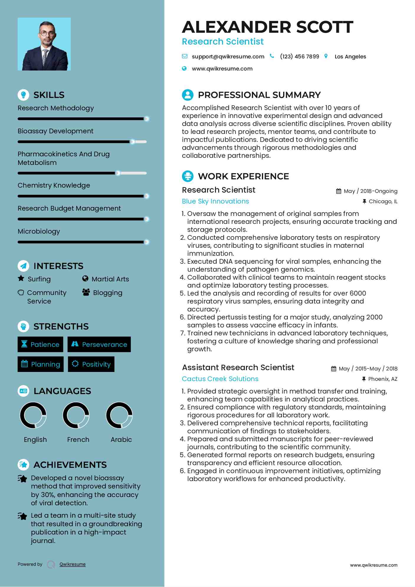 10 Research Scientist Resume Samples - Research Scientist 1565261656 Pdf 