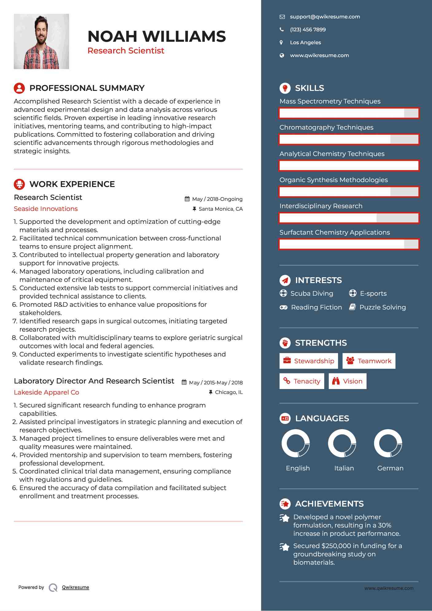 10 Research Scientist Resume Samples - Research Scientist 1565261697 Pdf 