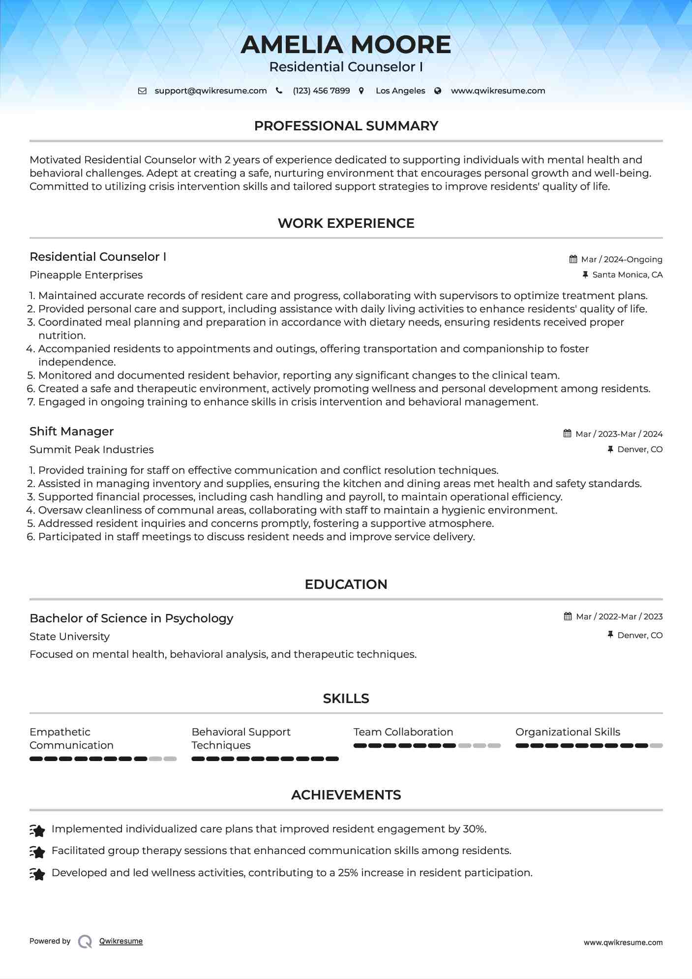 residential counselor resume samples qwikresume residential counselor resumes
