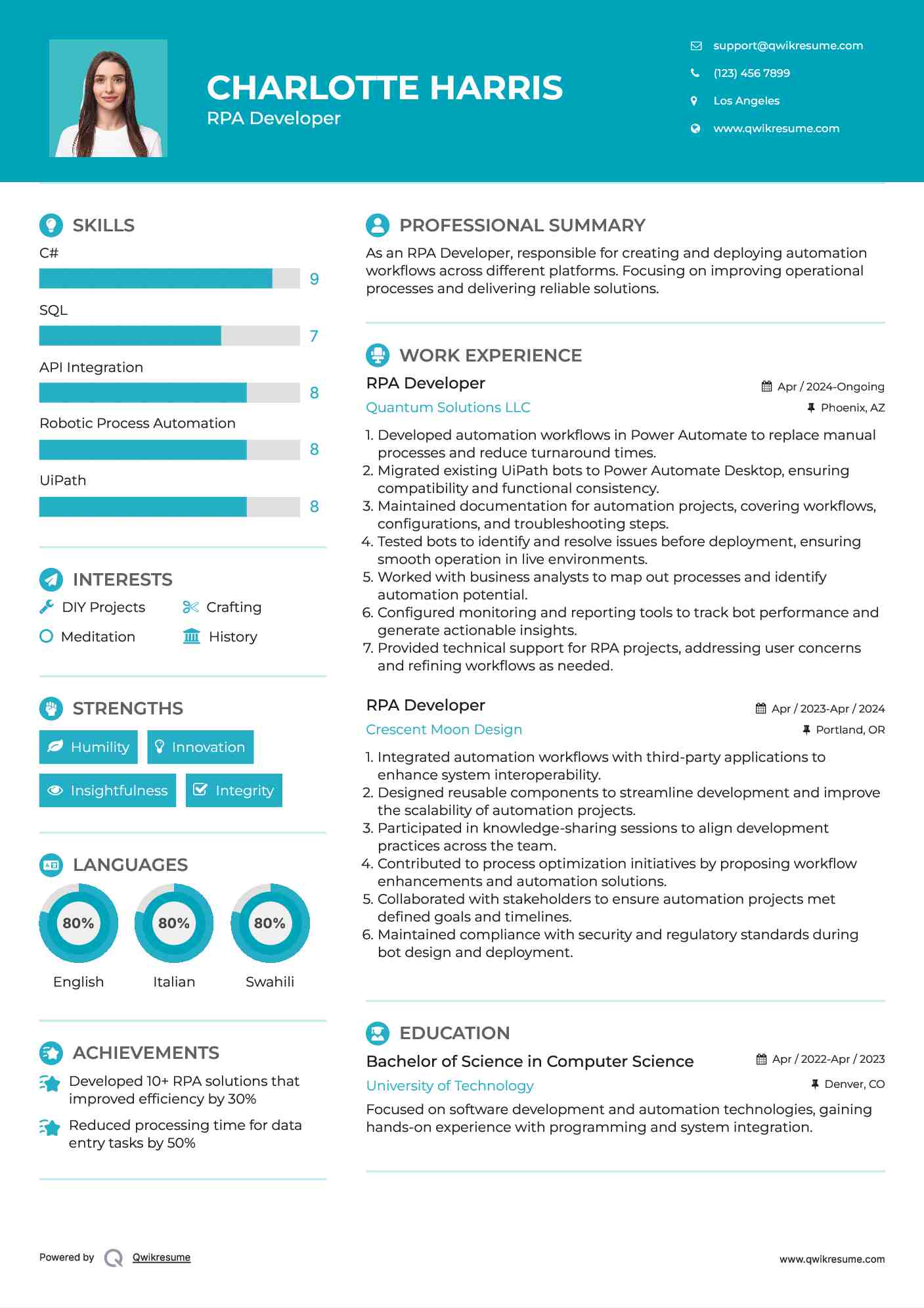 10+ RPA Developer Resume Samples & Templates for 2025
