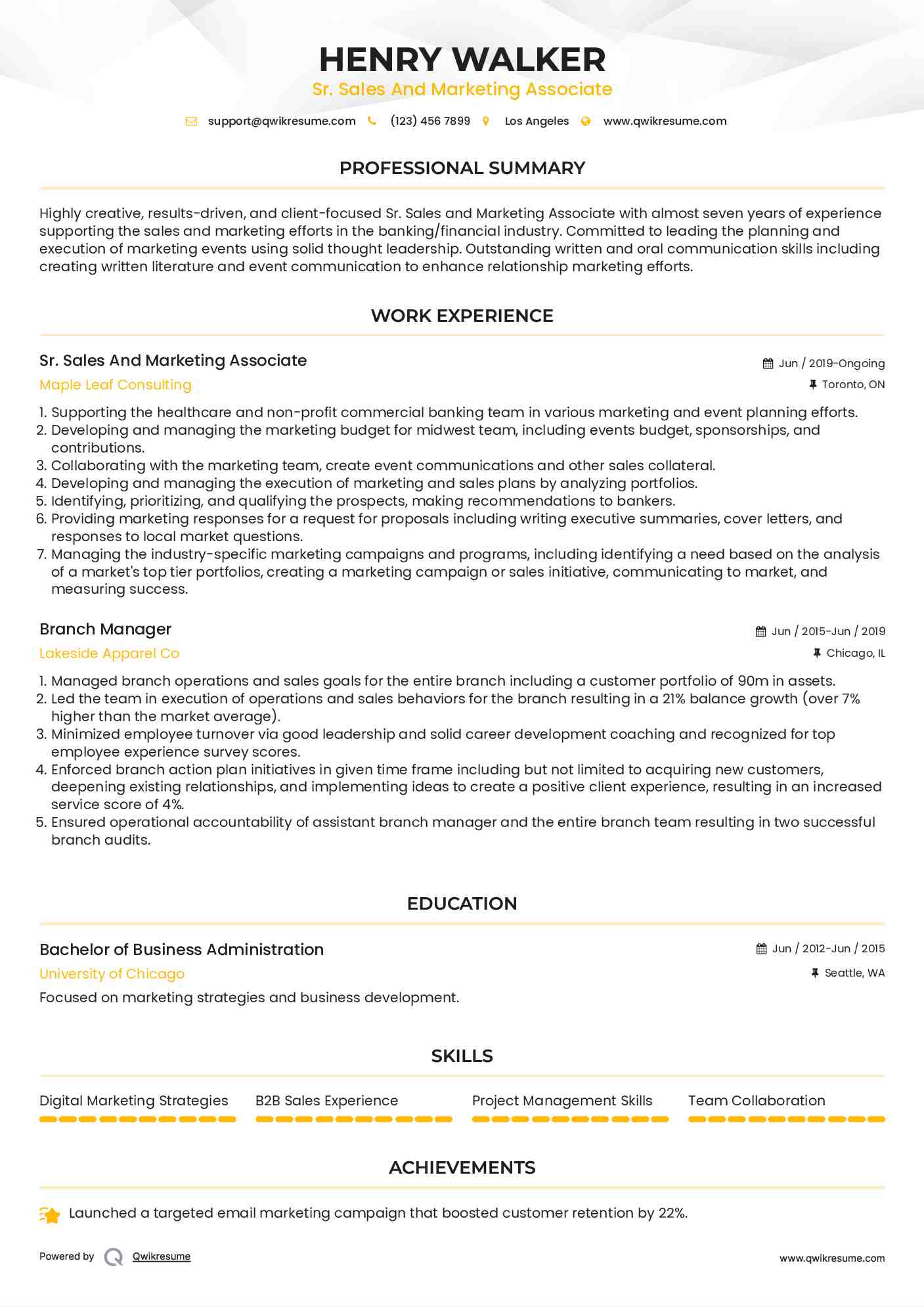 sales and marketing associate resume samples qwikresume marketing associate resume