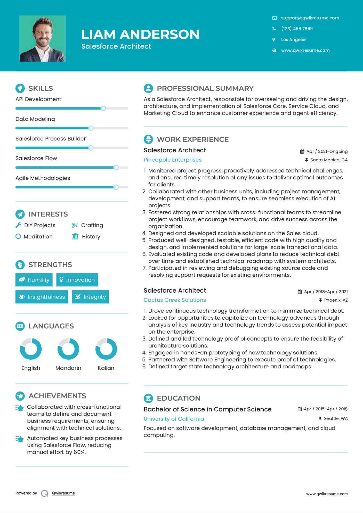 Salesforce Architect Resume Template