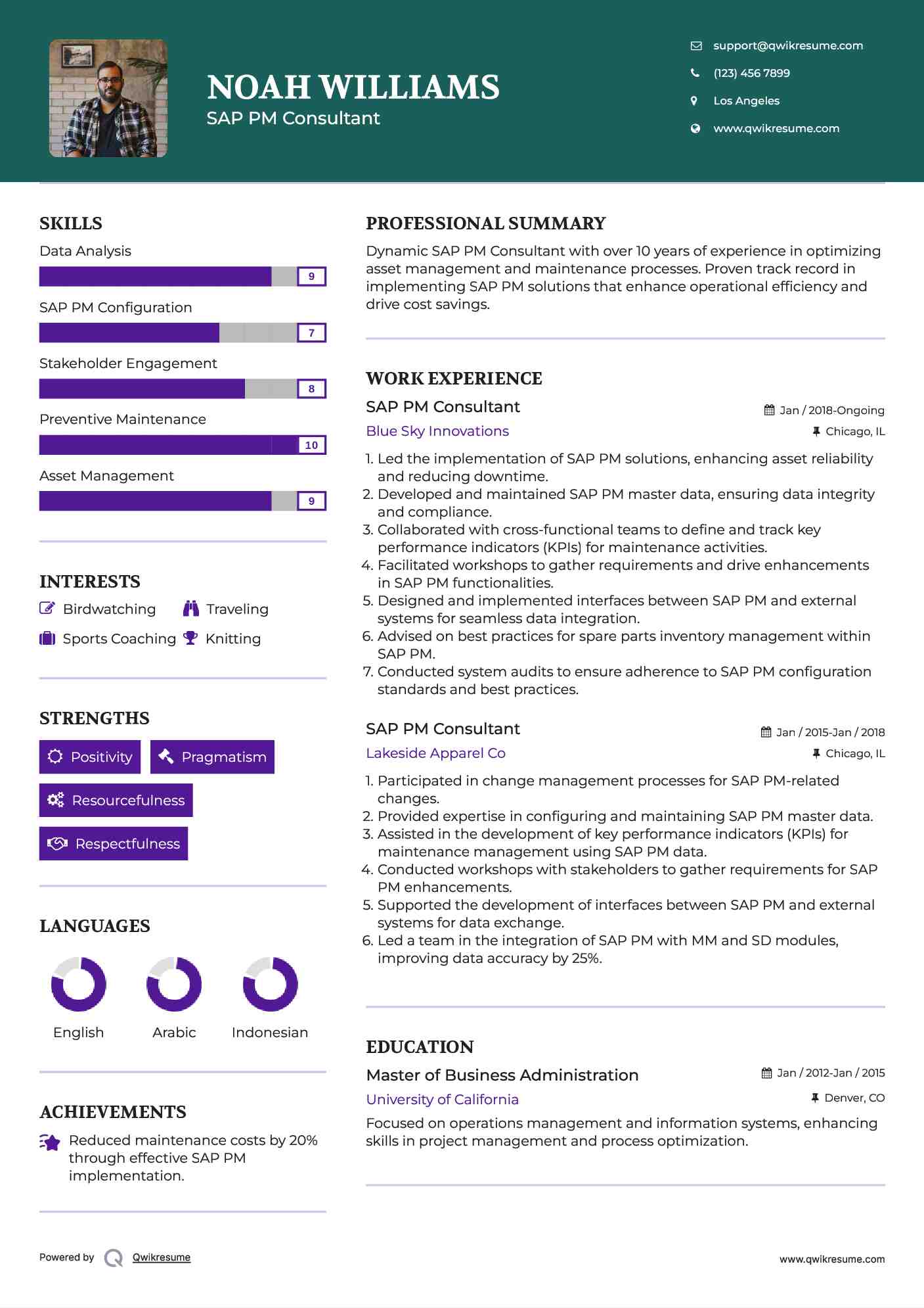 10+ SAP PM Consultant Resume Samples & Templates for 2025