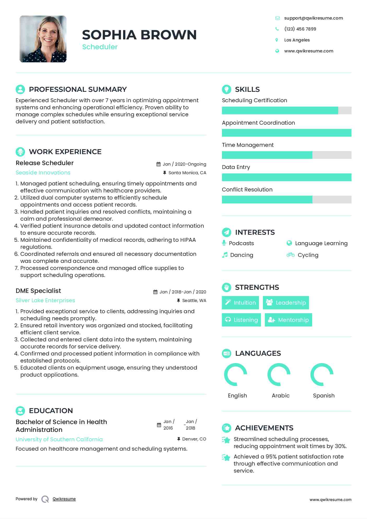 Release Scheduler Resume Model