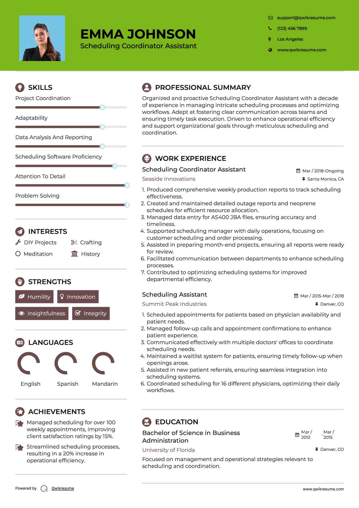 10 Scheduling Assistant Resume - Scheduling Assistant 1599012421 Pdf 