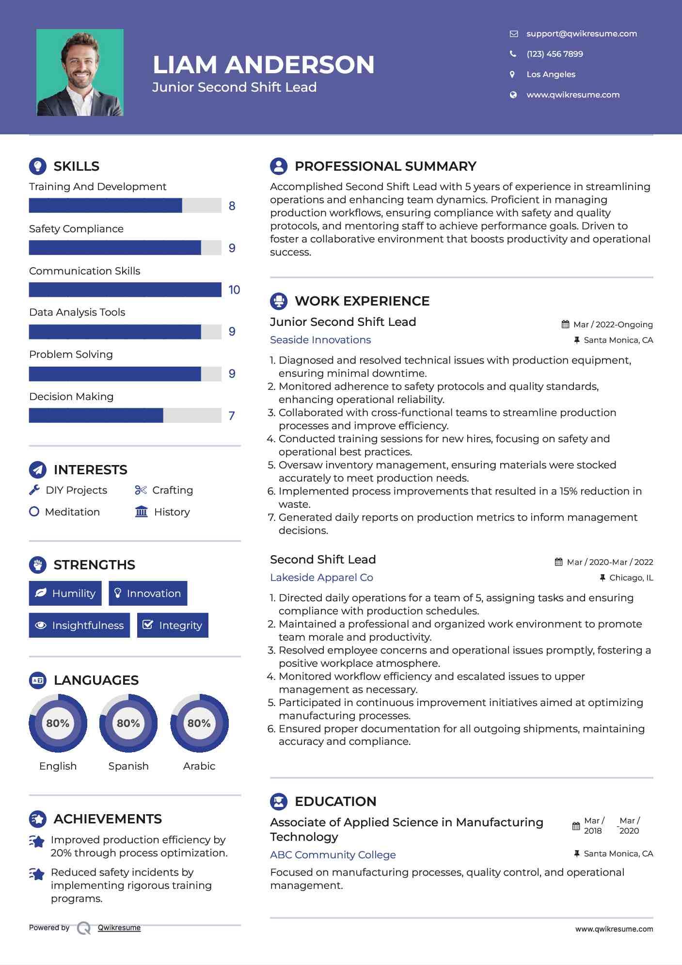 10 Second Shift Lead Resume Samples - Second Shift Lead 1662089877 Pdf 