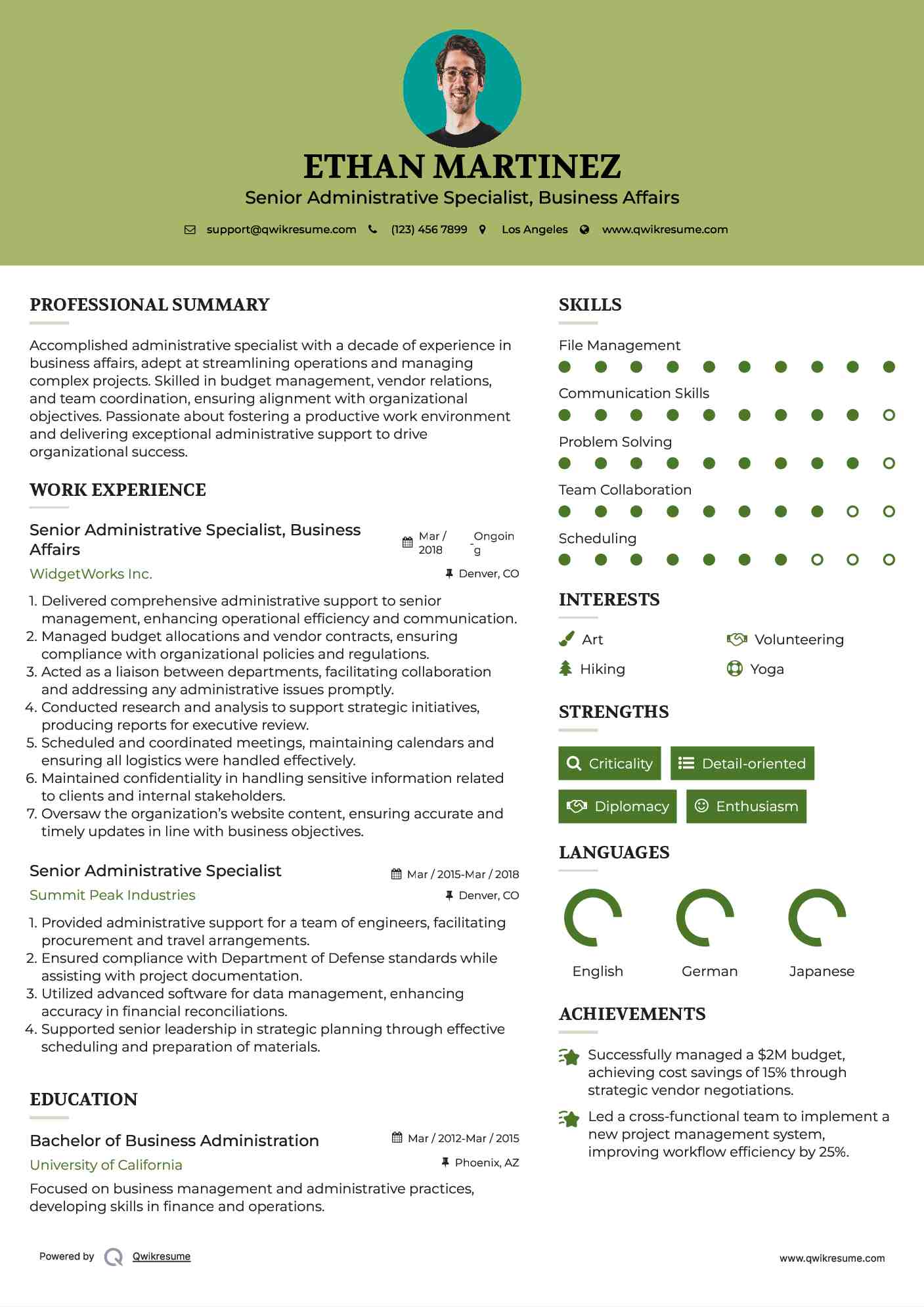 10 Senior Administrative Specialist - Senior Administrative Specialist 1588770153 Pdf 