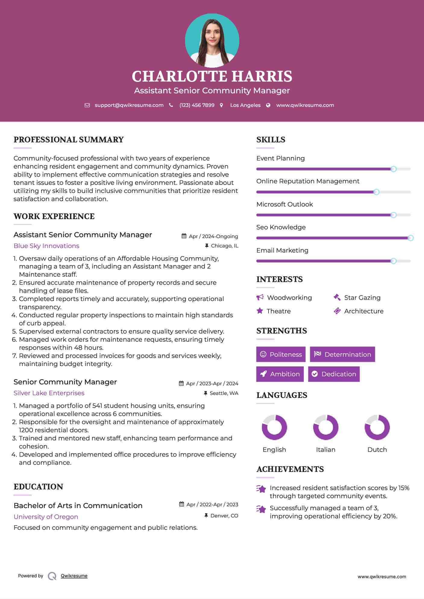 Senior Community Manager Resume - Senior Community Manager 1589175282 Pdf
