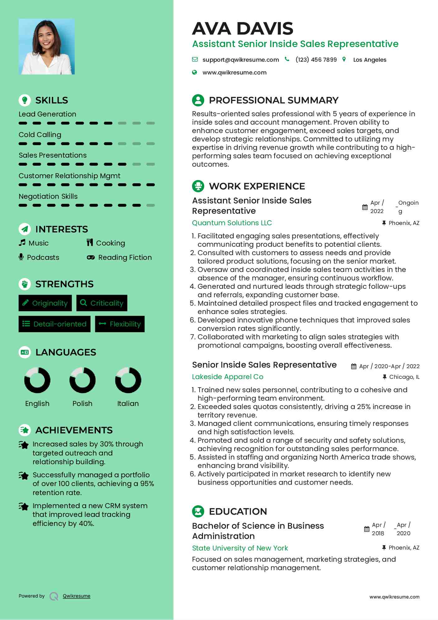 Senior Inside Sales Representative - Senior Inside Sales Representative 1589951672 Pdf