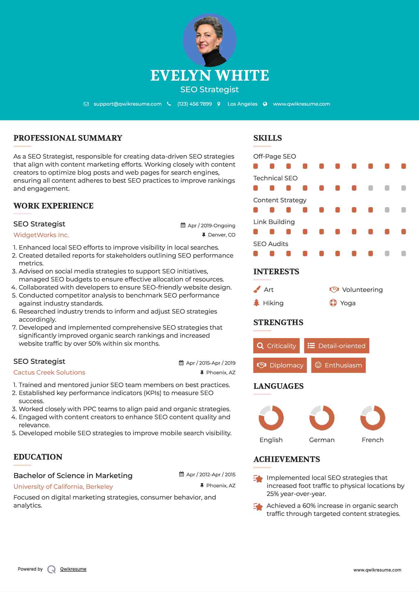 10 SEO strategist Resume Samples - Seo Strategist 1729744154 Pdf 
