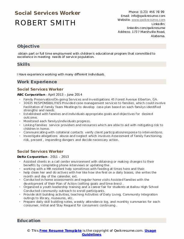 social-services-worker-resume-samples-qwikresume