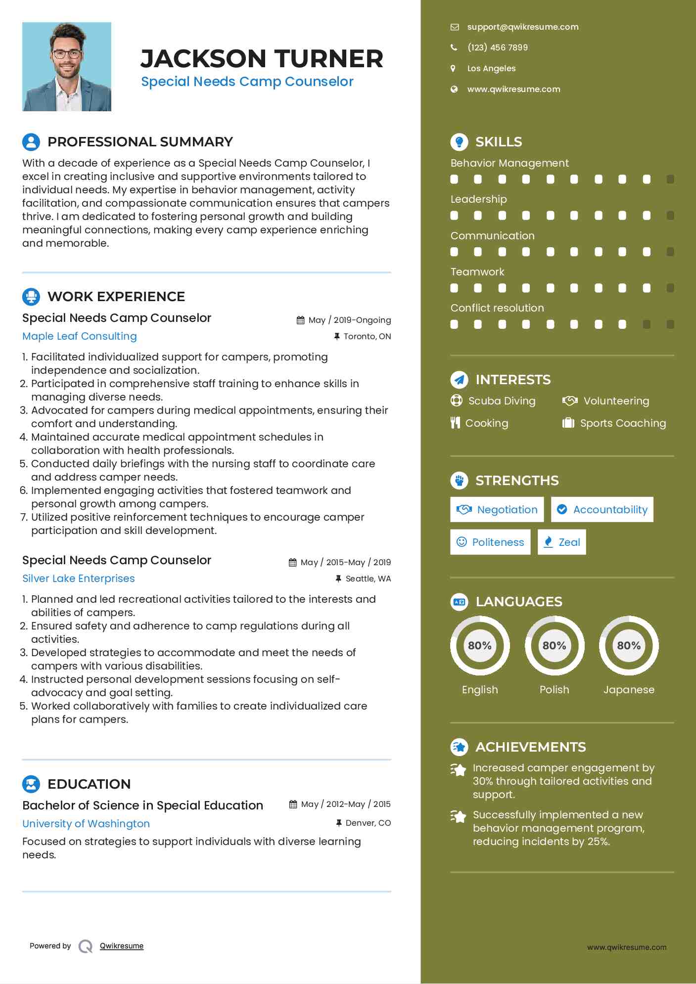 Special Needs Camp Counselor Resume - Special Needs Camp Counselor 1665060485 Pdf 