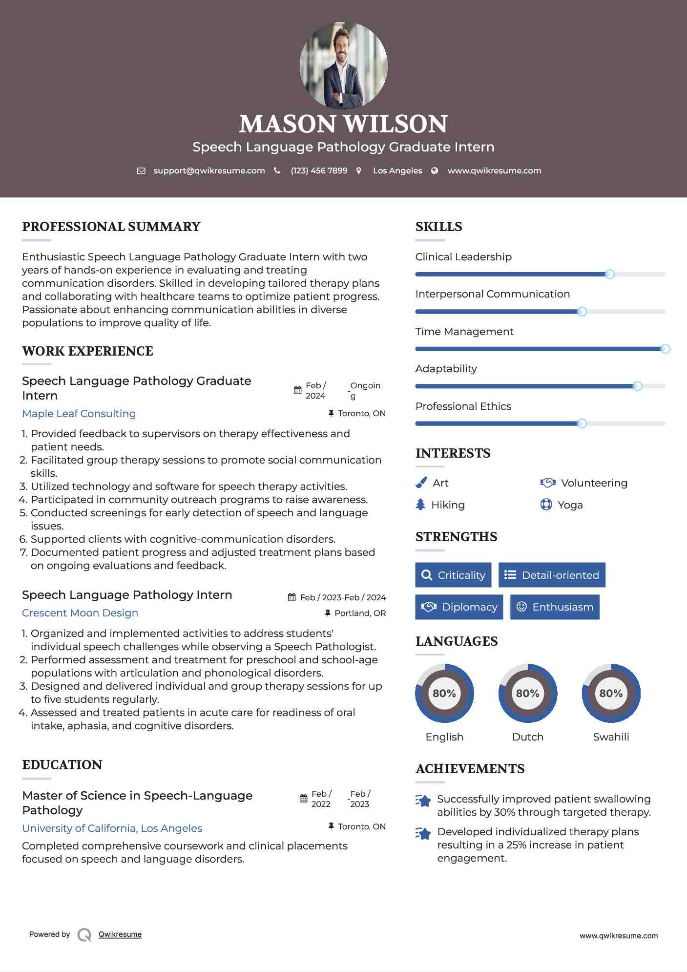10 Speech Language Pathology Intern - Speech Language Pathology Intern 1611061364 Pdf 