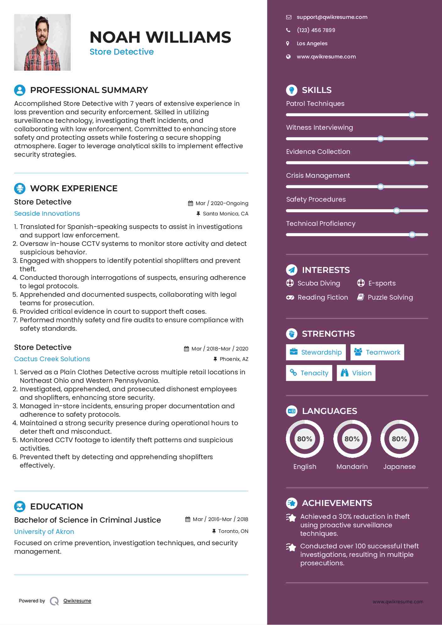 10 Store Detective Resume Samples - Store Detective 1588057663 Pdf 