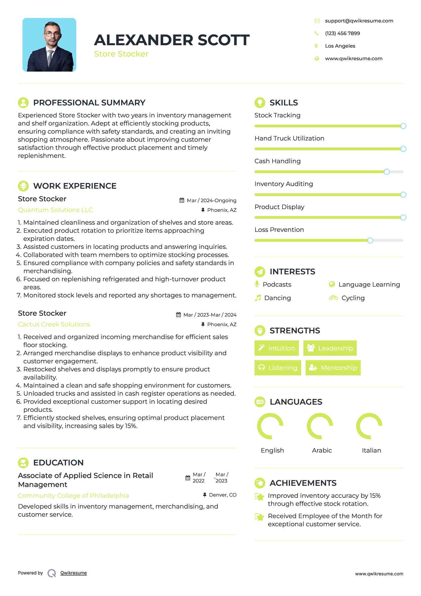 10 Store Stocker Resume Samples - Store Stocker 1604465657 Pdf 