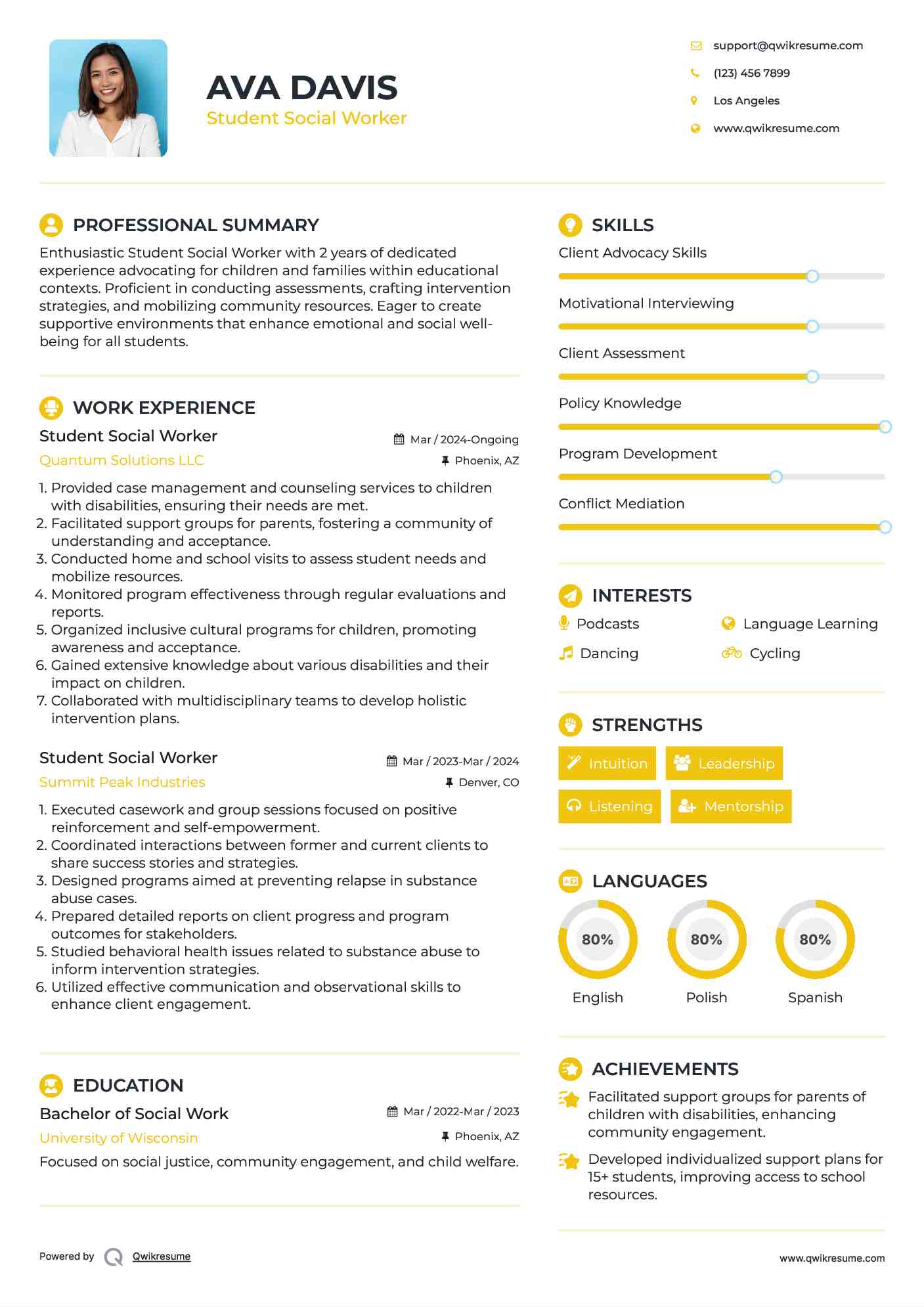 10 Student Social Worker Resume - Student Social Worker 1662102639 Pdf