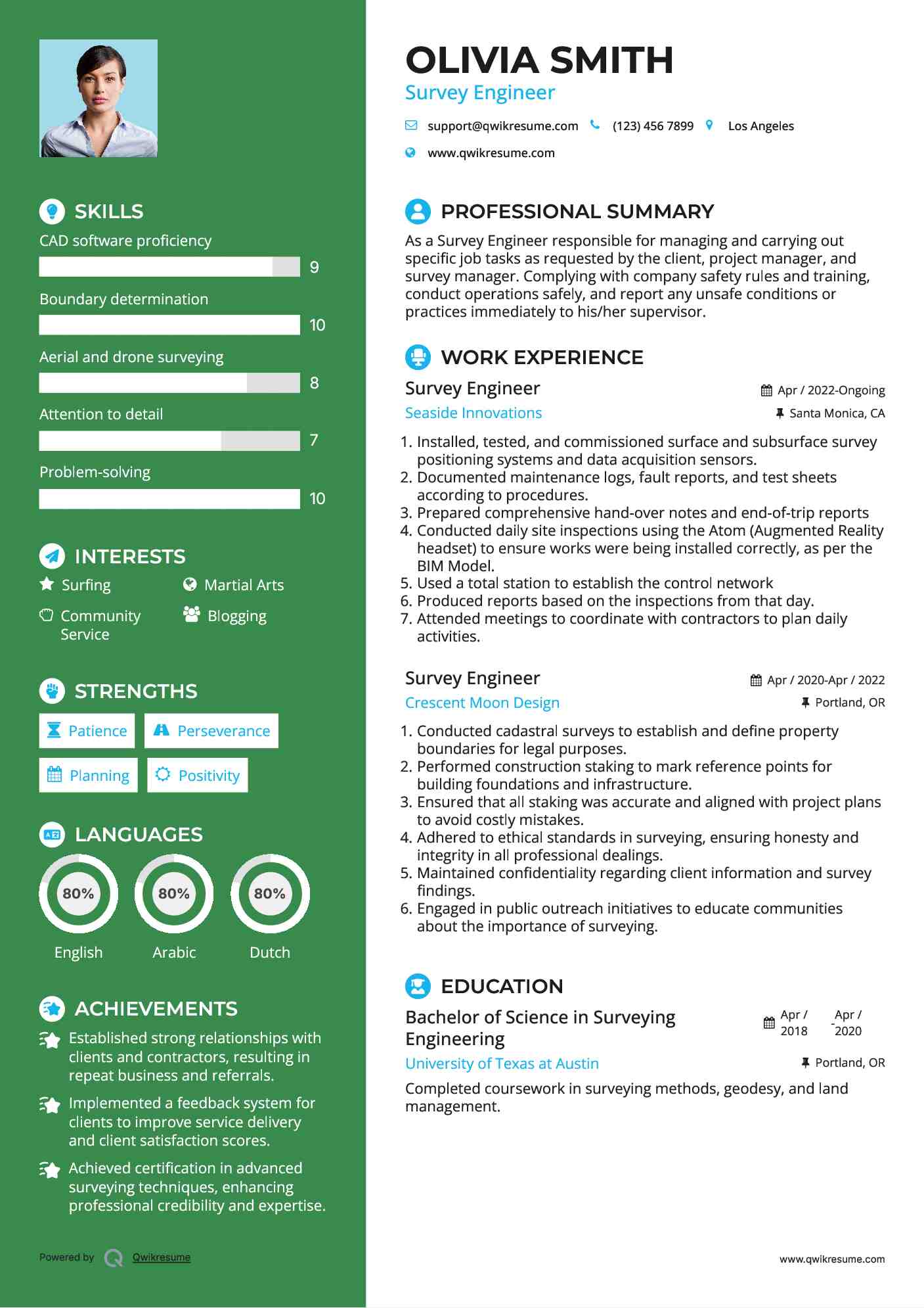 Survey Engineer Resume Format