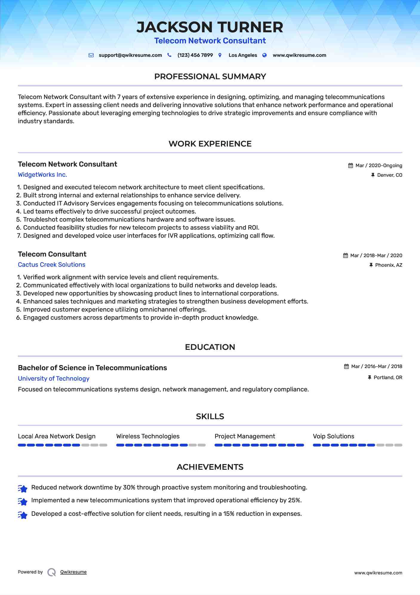 10 Telecom Consultant Resume Samples - Telecom Consultant 1718194750 Pdf 