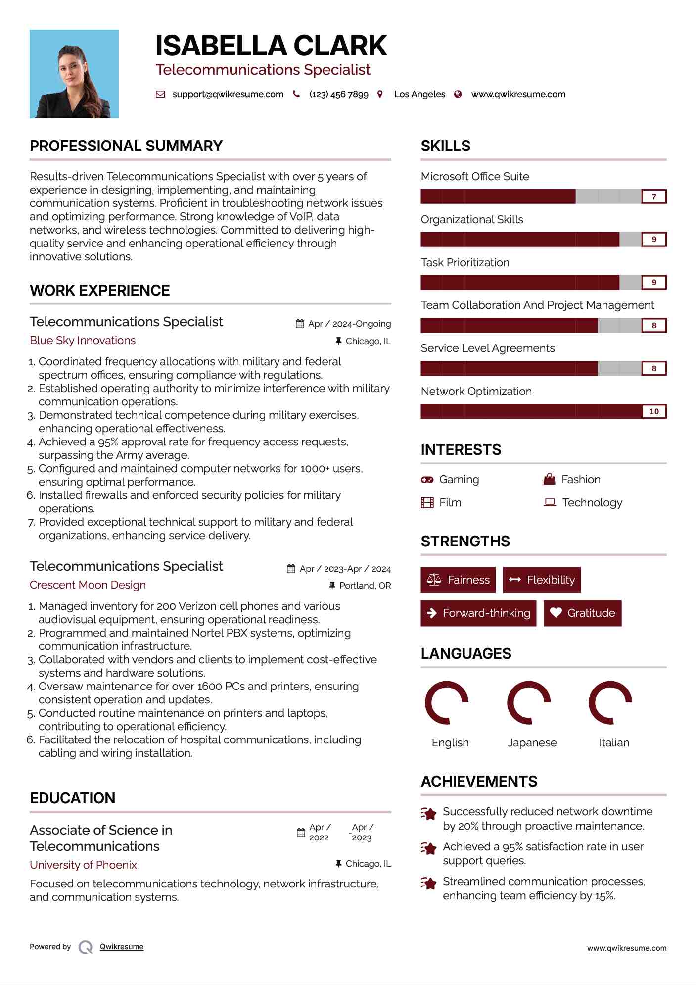 10 Telecommunications Specialist - Telecommunications Specialist 1568644932 Pdf 