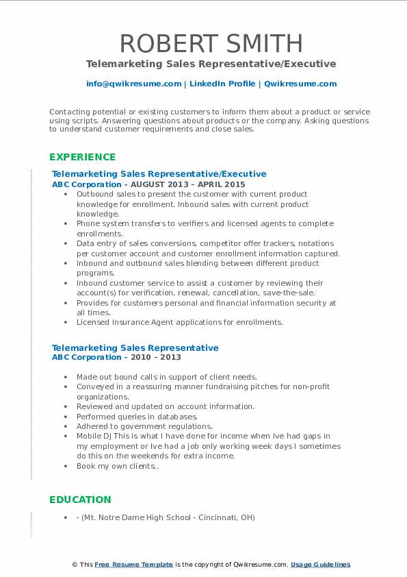 telemarketing sales representative resume samples qwikresume telemarketing resumes