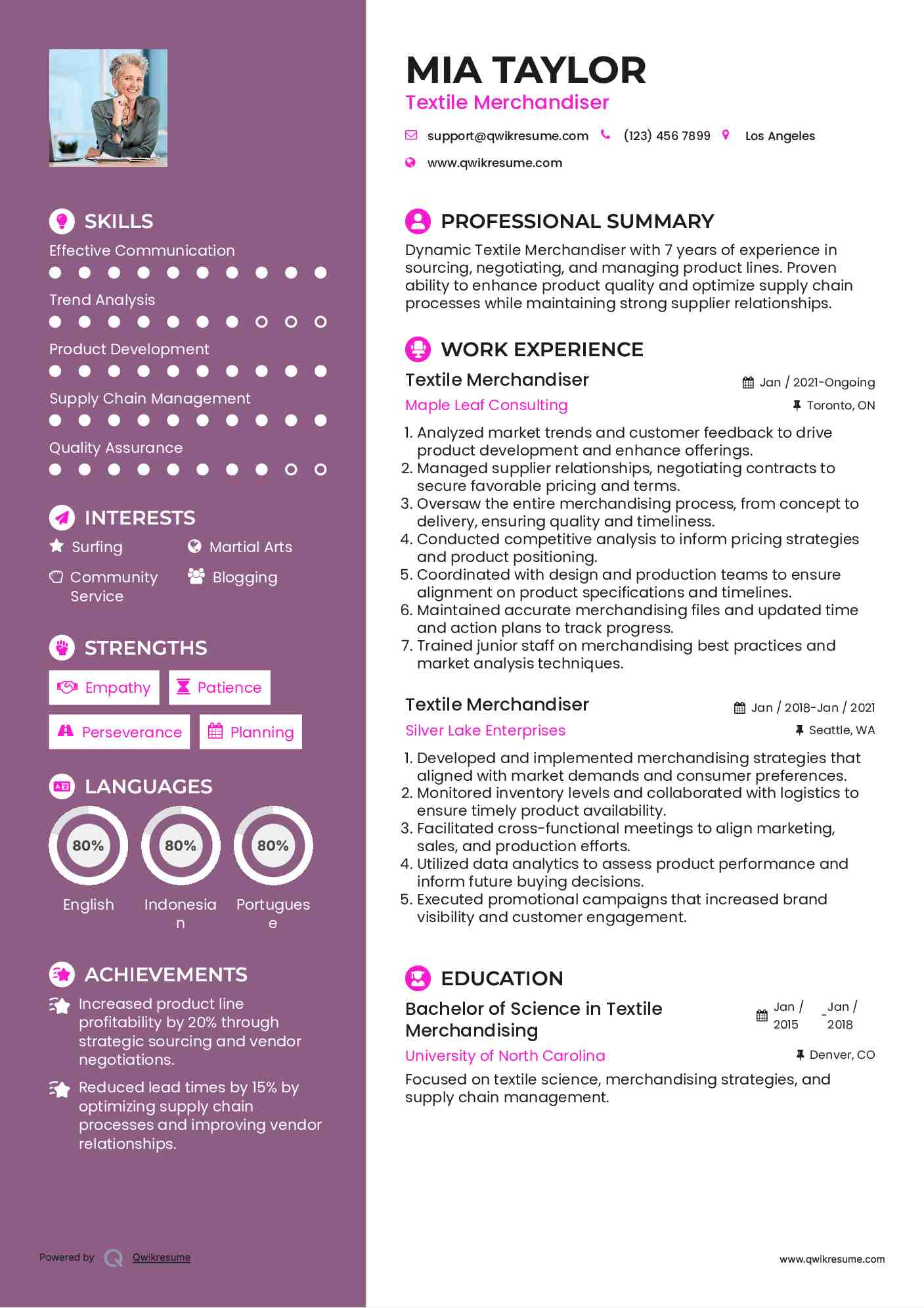 10 Textile Merchandiser Resume - Textile Merchandiser 1705066700 Pdf