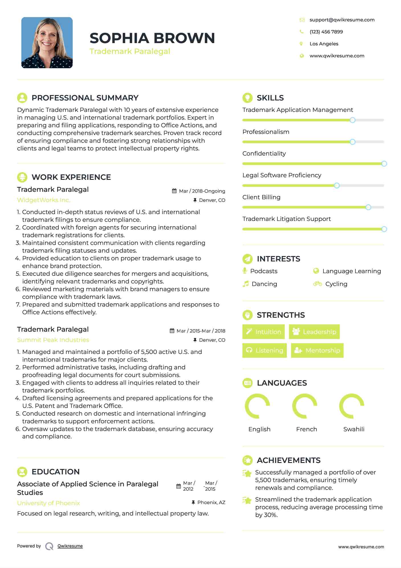 10 Trademark Paralegal Resume - Trademark Paralegal 1614938017 Pdf 