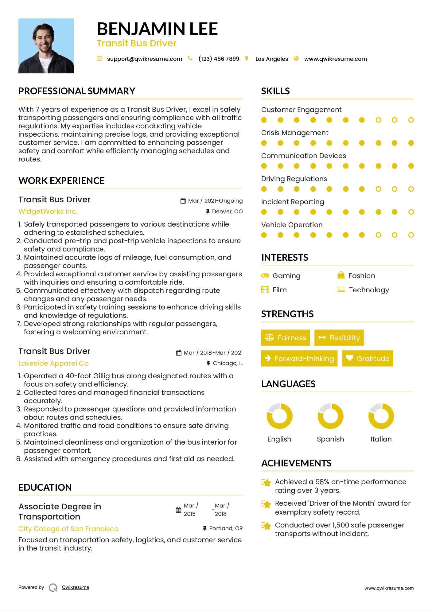 10 Transit Bus Driver Resume Samples - Transit Bus Driver 1665745276 Pdf 