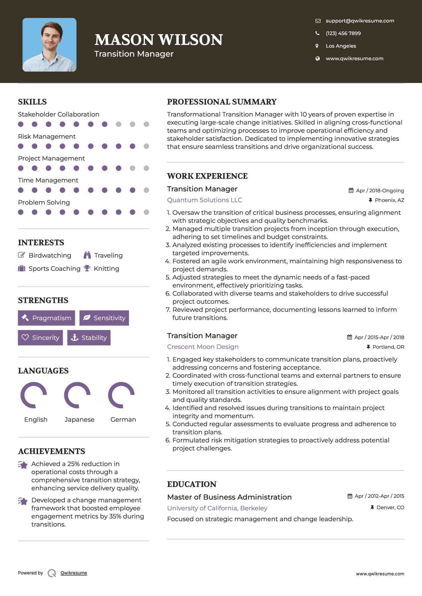 10-transition-manager-resume-samples-templates-for-2025