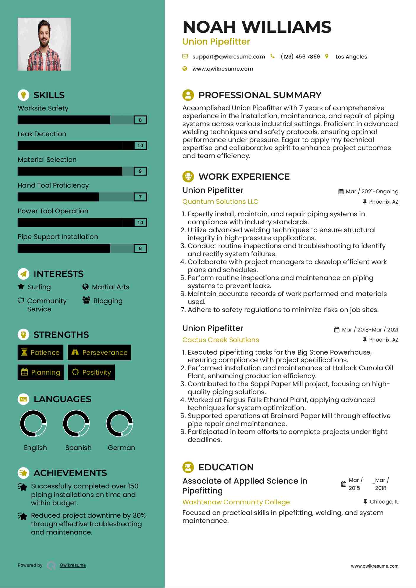 10 Union Pipefitter Resume Samples - Union Pipefitter 1665036438 Pdf 